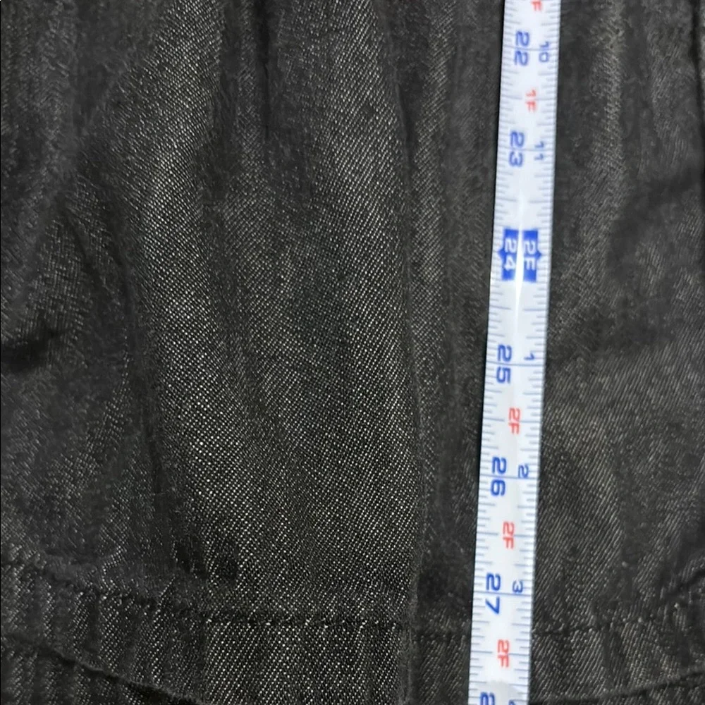 Black Denim Tiered Button-Front Women's Skirt - Picture 5 of 5